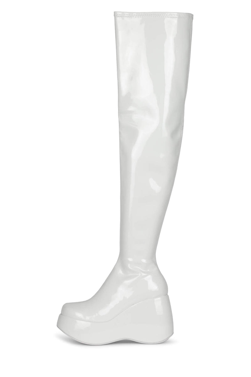 Jeffrey Campbell Alita-Kh Women's Knee High Boots White | FEOASJH-45