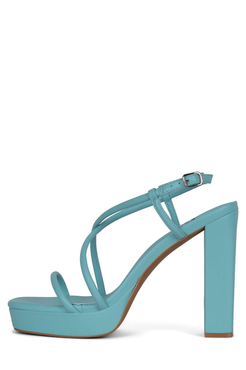 Jeffrey Campbell Apertif Women's Platform Sandals Blue | QCUVTJD-21