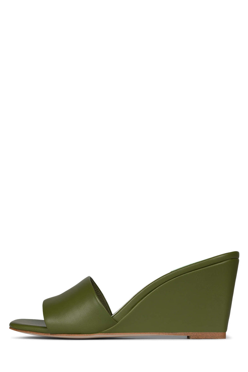 Jeffrey Campbell Appetit Women's Wedges Olive | SWDKFAR-43