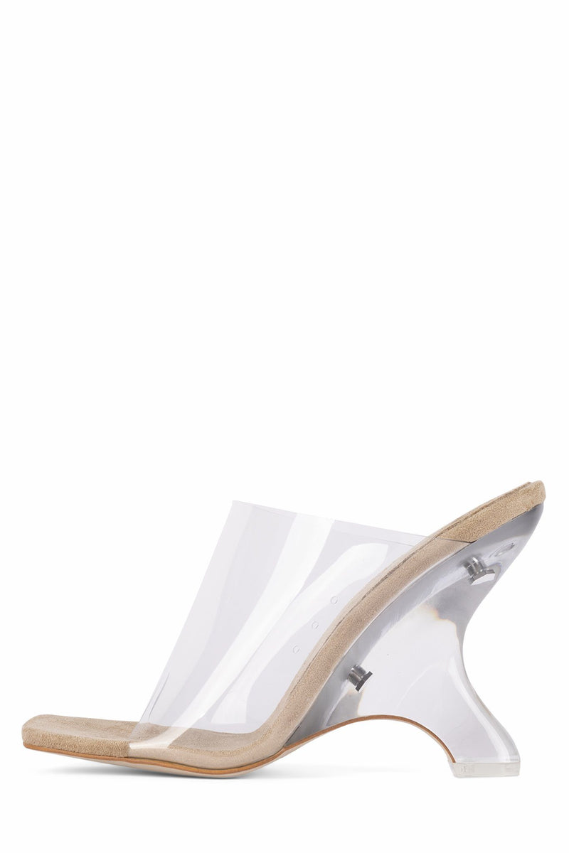 Jeffrey Campbell Bare Women's Heels Beige | ISCXQDM-67