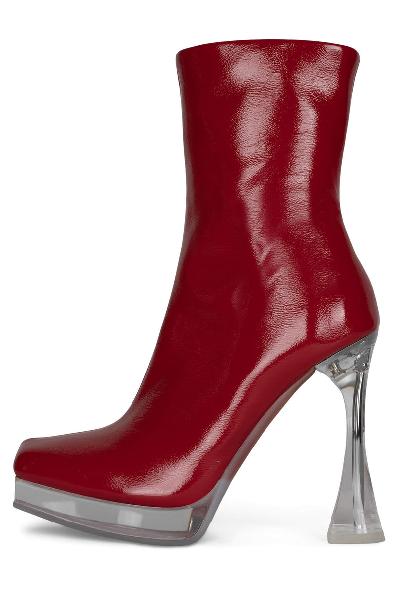 Jeffrey Campbell Bel-Air-Cl Women's Platform Boots Red | OALBEZP-12