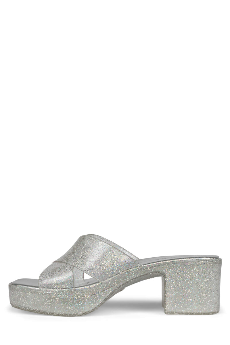 Jeffrey Campbell Bubblegum Women's Platform Sandals Silver | YMBDFJE-46