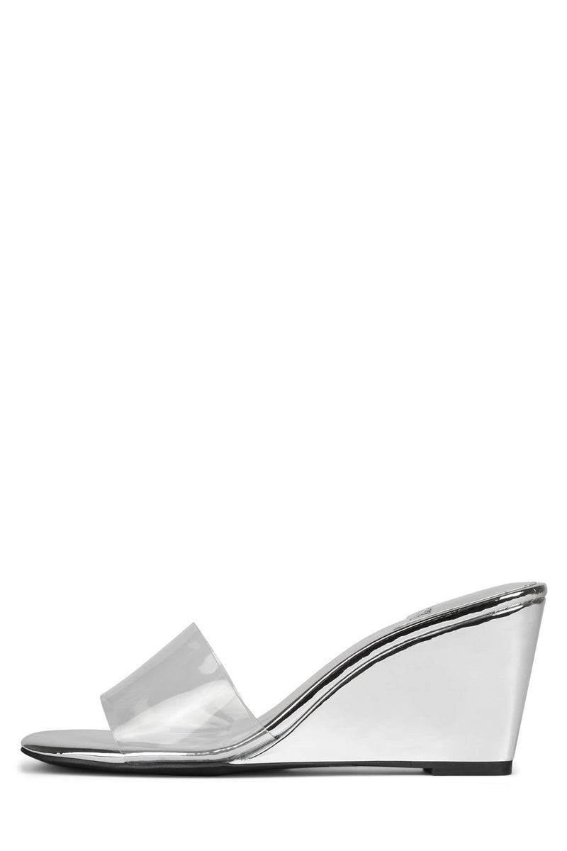 Jeffrey Campbell C-Through Women's Heels Silver | JPBNAXF-47