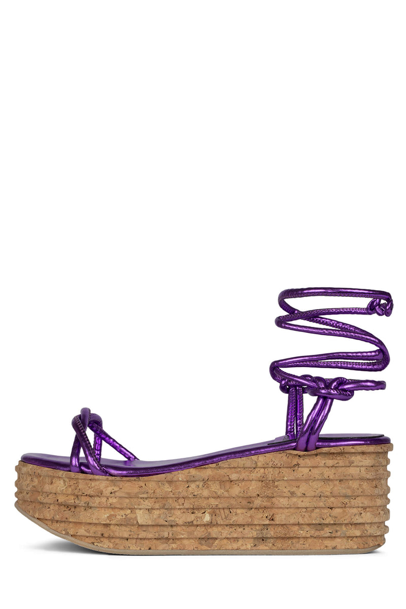 Jeffrey Campbell Camillia Women's Platform Sandals Purple | VWRJMSO-39