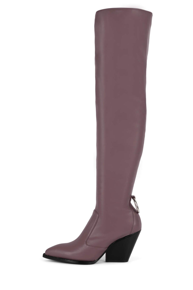 Jeffrey Campbell Cityslickr Women's Knee High Boots Purple | QLJGYPH-67