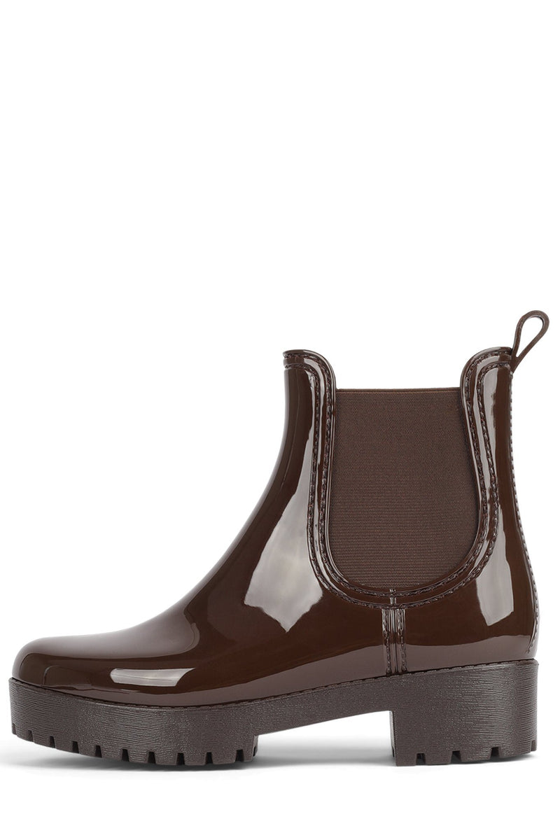 Jeffrey Campbell Cloudy Women's Rain Boots Brown | RLOKJUQ-69