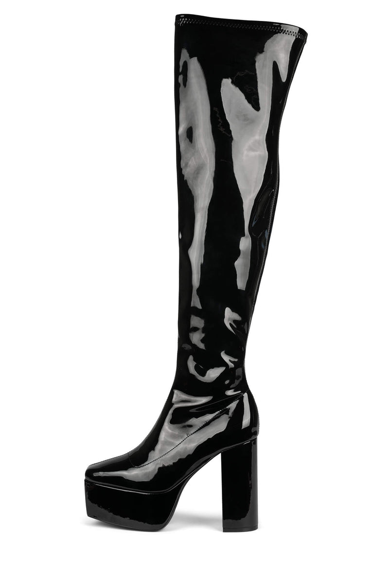 Jeffrey Campbell Cloved-Ok Women's Knee High Boots Black | VGXQWRO-36