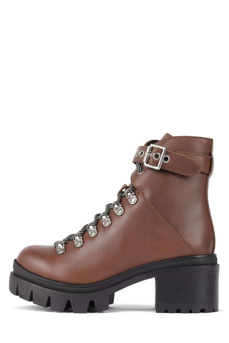 Jeffrey Campbell Czech Women's Ankle Boots Brown | UWMXPZF-71