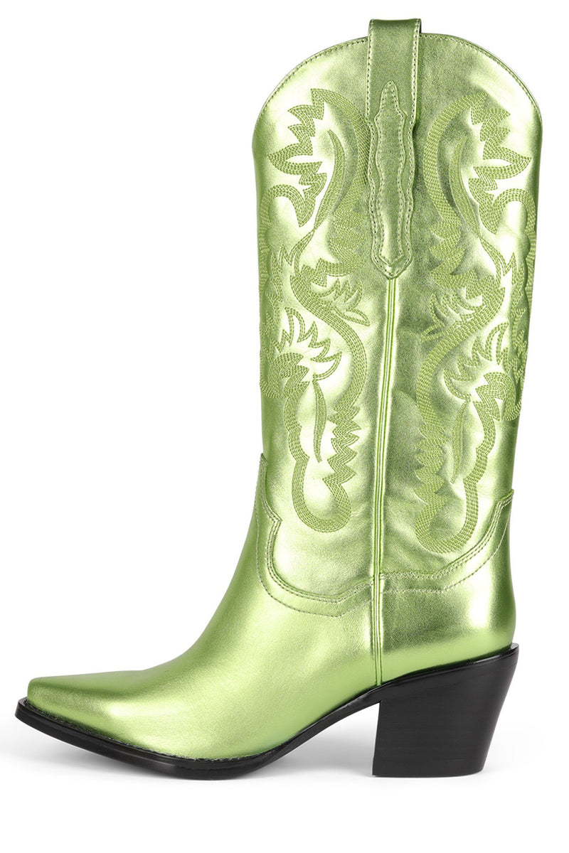 Jeffrey Campbell Dagget Women's Western Boots Green | AVFMZEL-56