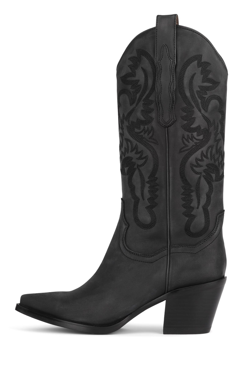 Jeffrey Campbell Dagget Women's Western Boots Black | FNSWGXH-37