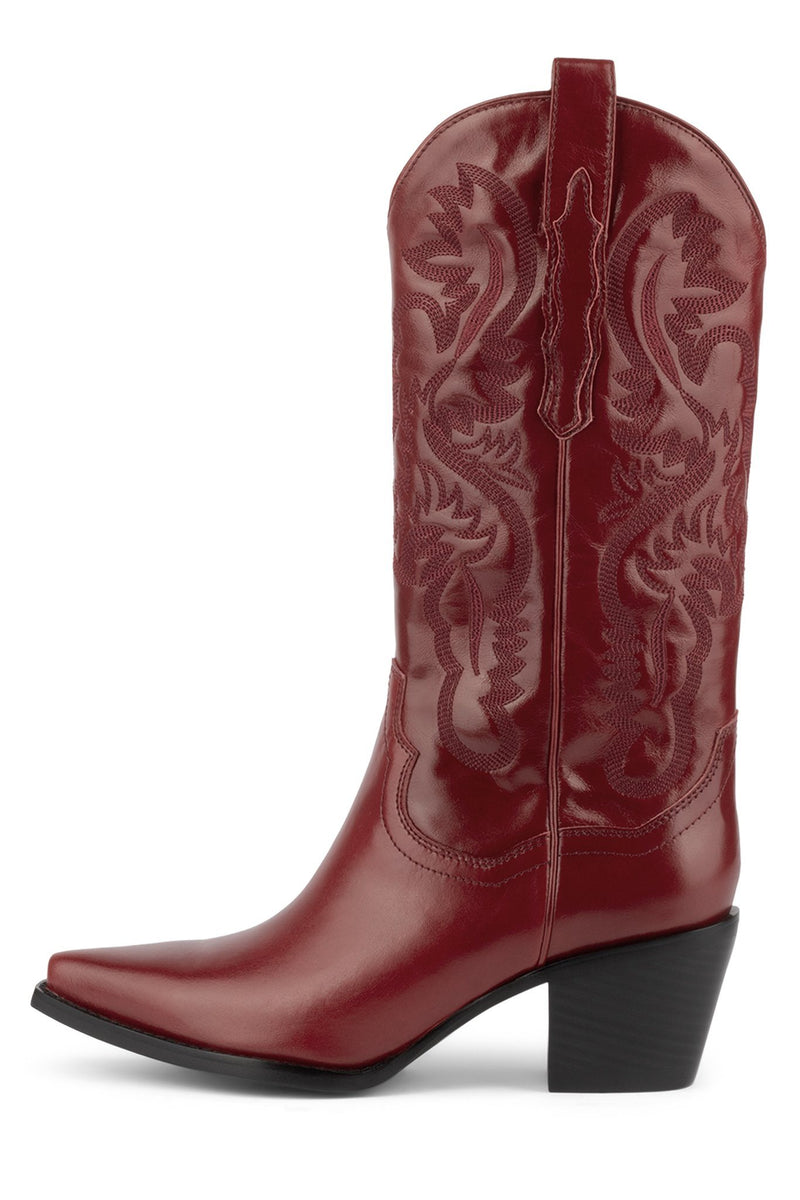 Jeffrey Campbell Dagget Women's Western Boots Red | IWLTUJN-48