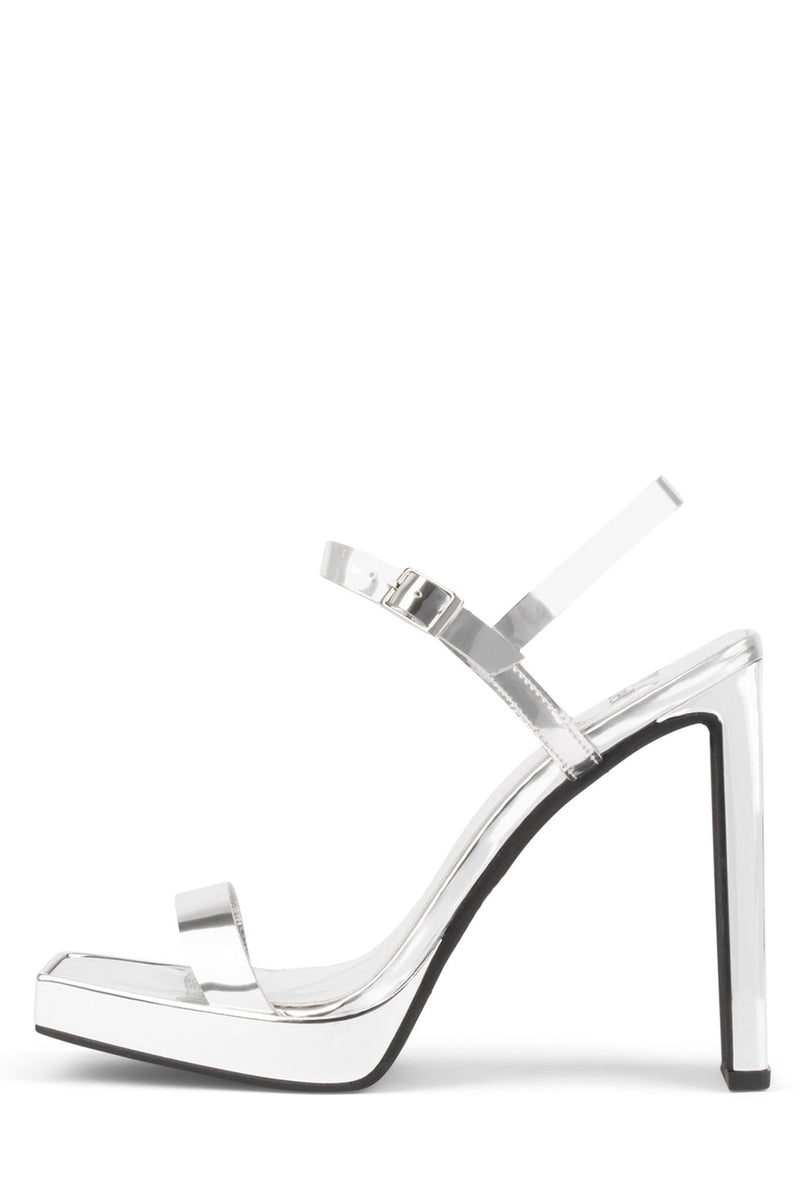 Jeffrey Campbell Danceria-2 Women's Heels Silver | GWKTMHC-10