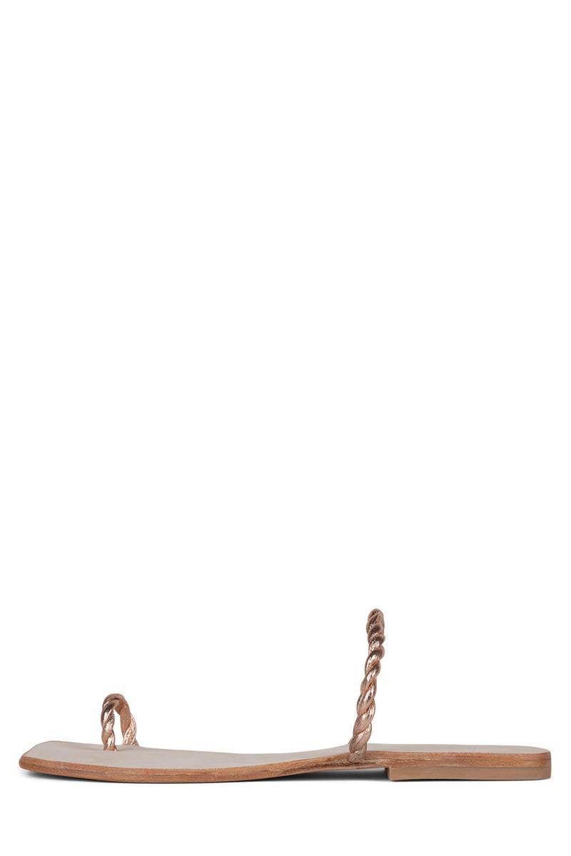 Jeffrey Campbell Darbey-Wv Women's Flat Sandals Rose Gold | ZSQIELP-86