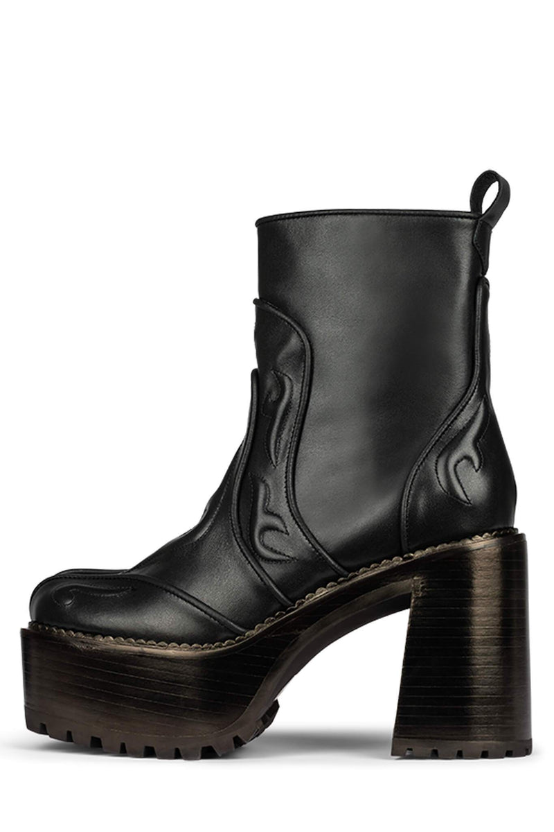 Jeffrey Campbell Dead-Wrong Women's Platform Boots Black | UCKYTXB-43