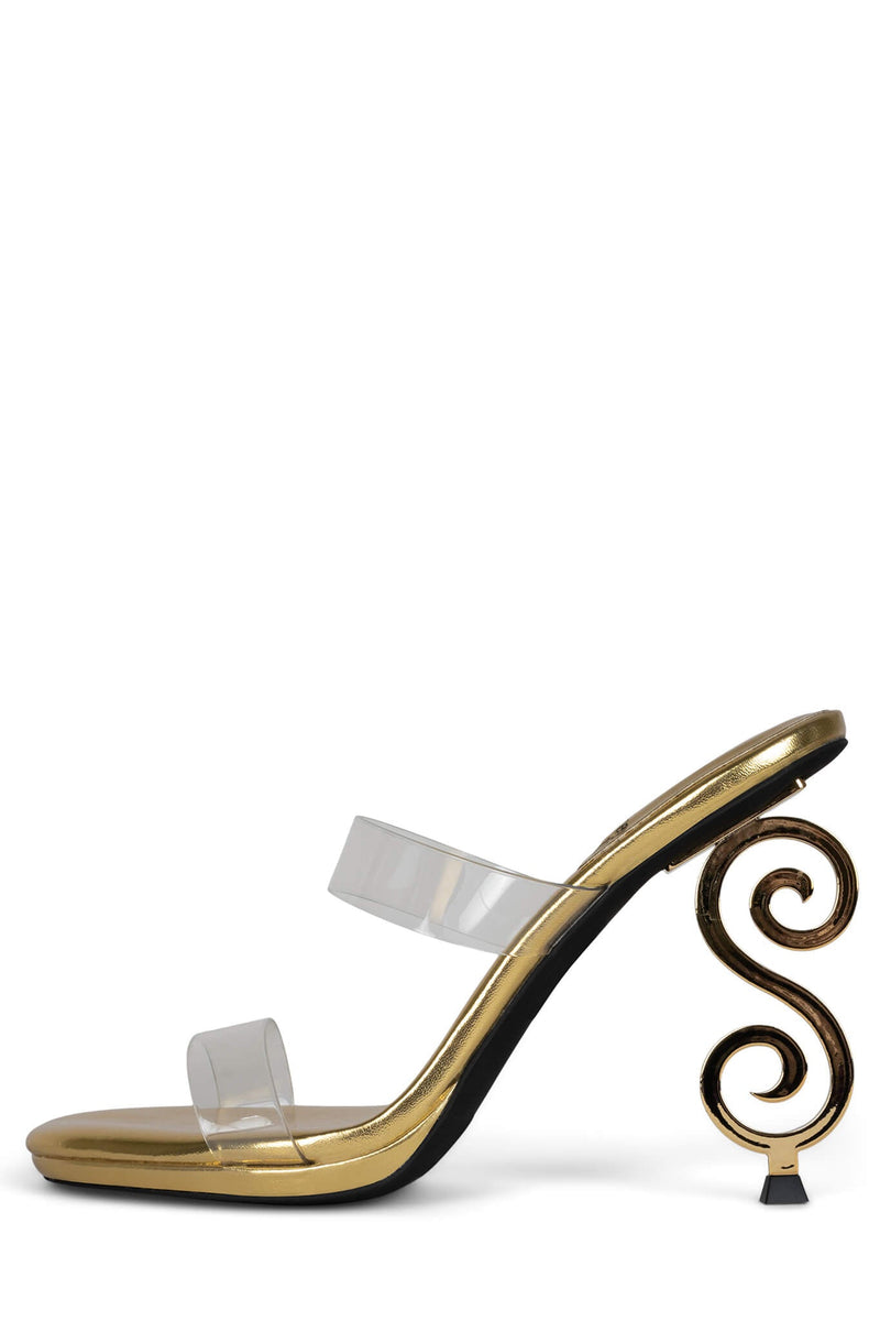 Jeffrey Campbell Deity Women's Heels Gold | LEPQWCI-43