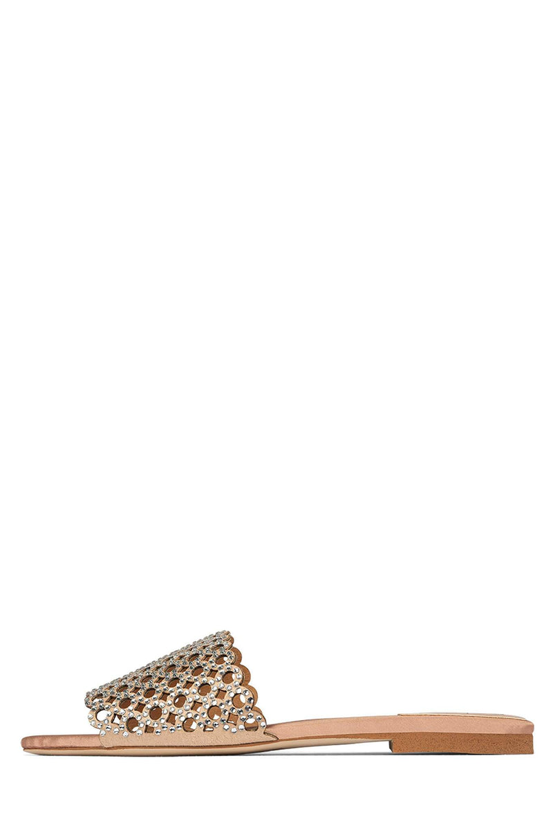 Jeffrey Campbell Dressy Women's Flat Sandals Beige | HIFWAYT-74