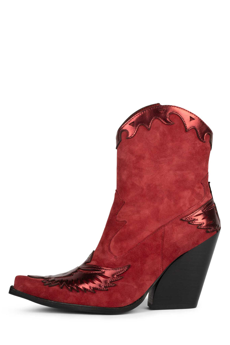 Jeffrey Campbell Eagleton-B Women's Ankle Boots Red | EOQZNRI-85