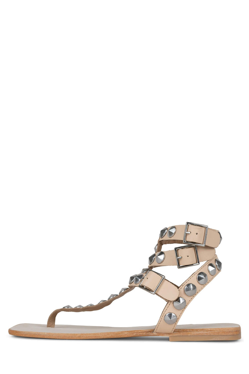 Jeffrey Campbell Emeline-S Women's Flat Sandals Beige | AIXEUGR-21