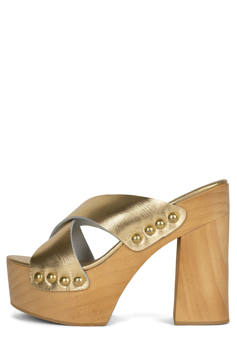 Jeffrey Campbell Eulalia Women's Platform Sandals Gold | VDLQJUZ-96