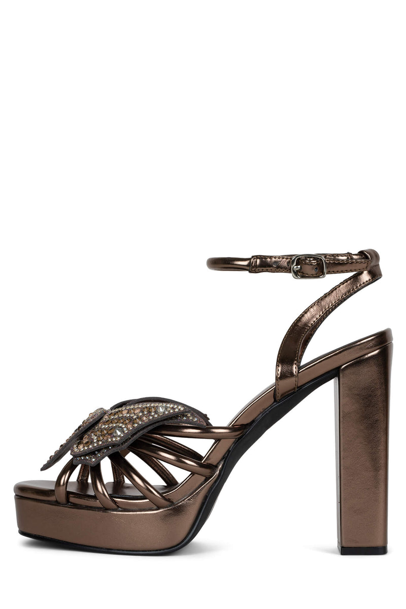 Jeffrey Campbell Fantasies Women's Platform Sandals Brown | RTPUMBE-56