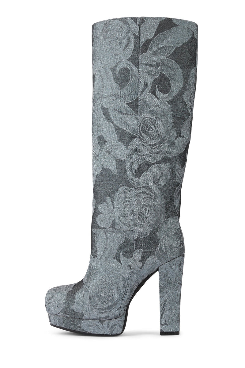 Jeffrey Campbell Favour-H Women's Knee High Boots Blue | CFZSPUN-16