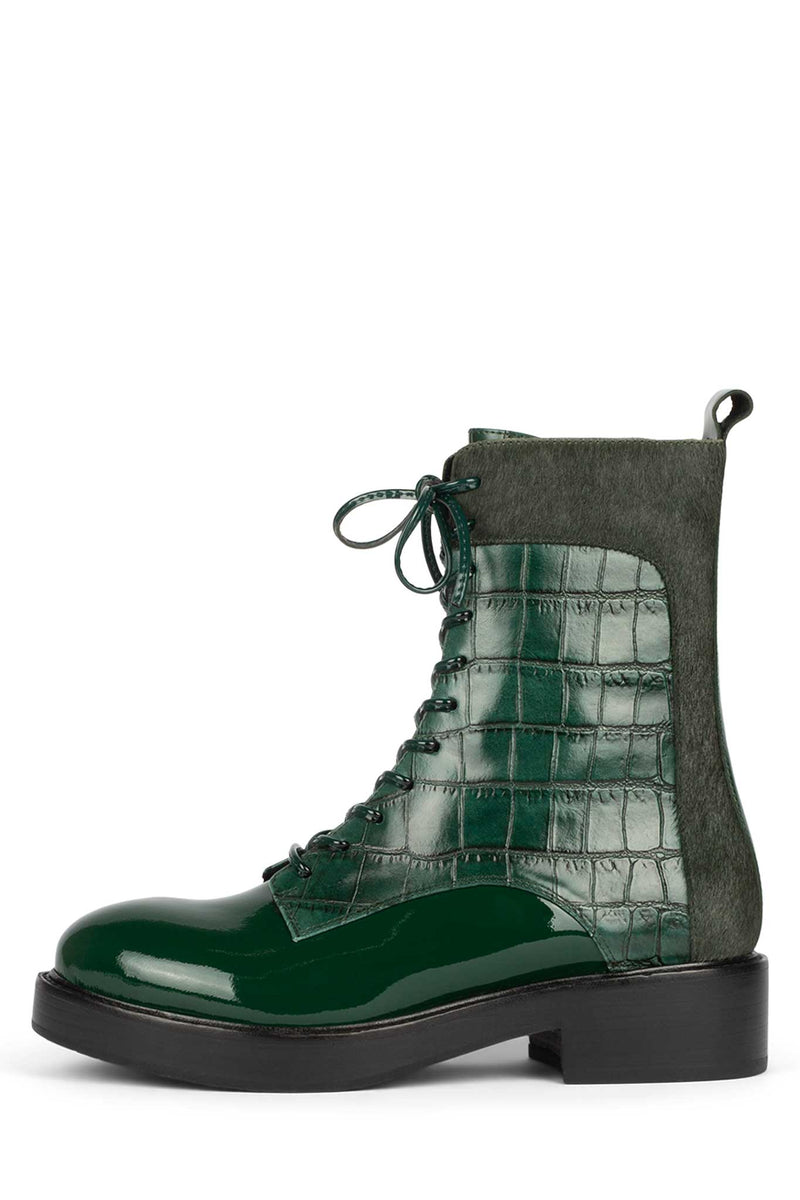 Jeffrey Campbell Fischer-Hf Women's Ankle Boots Green | AOUFPRE-81