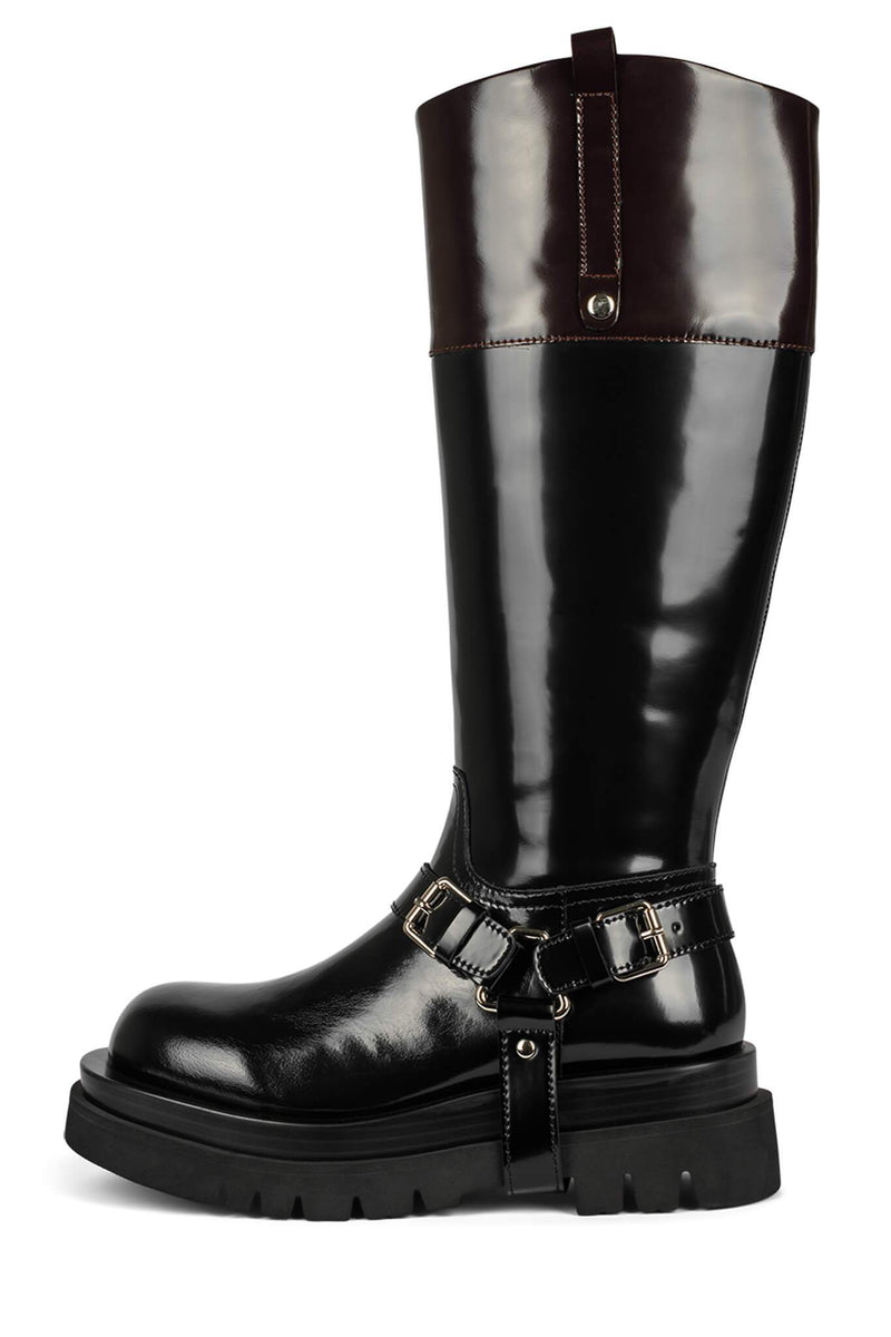 Jeffrey Campbell Friesian Women's Knee High Boots Black | INFBSTX-08