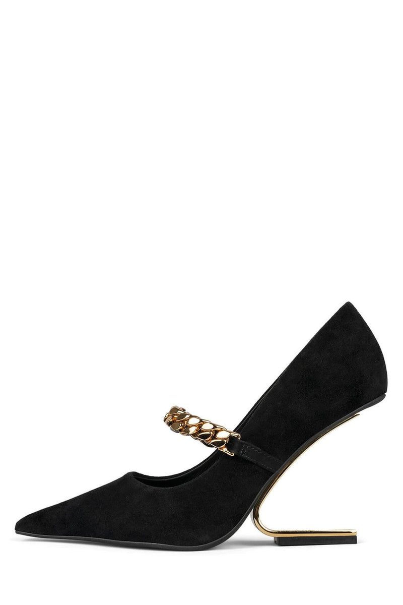 Jeffrey Campbell Half-Past Women's Heels Shoes Black | ILBSGKJ-51