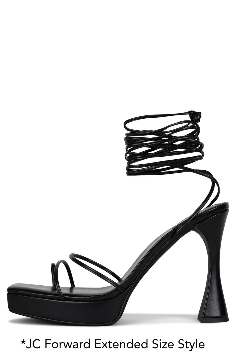 Jeffrey Campbell Isla-Bon Women's Platform Sandals Black | IRANXHV-71