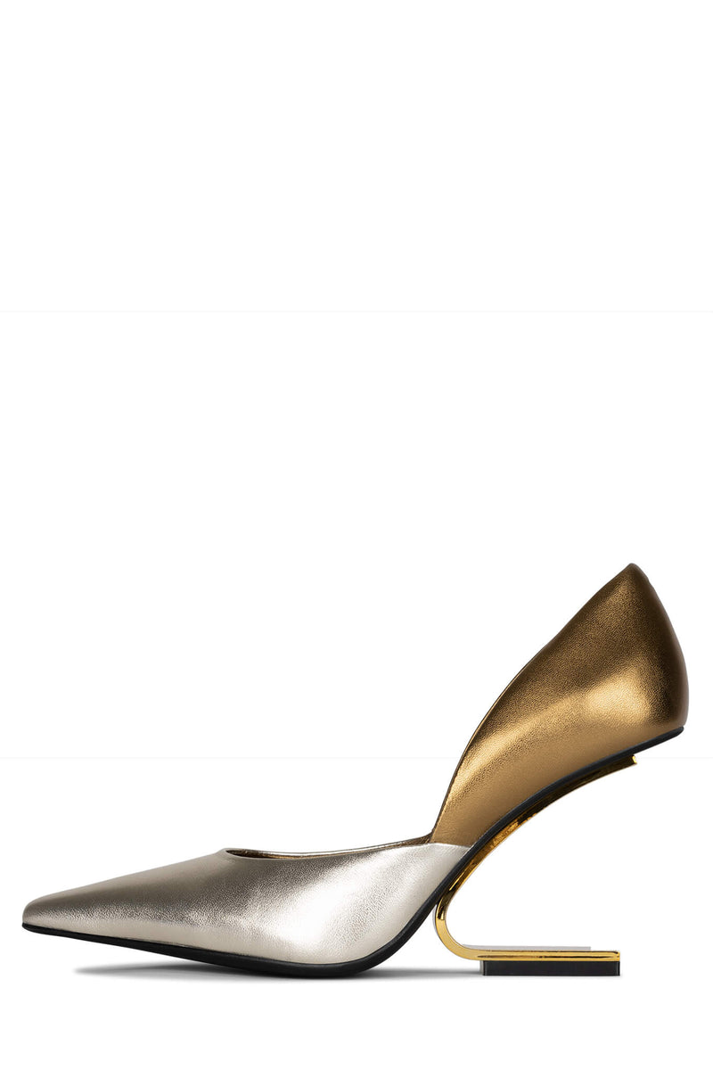 Jeffrey Campbell Juliette Women's Heels Shoes Gold | ARFTXDZ-12