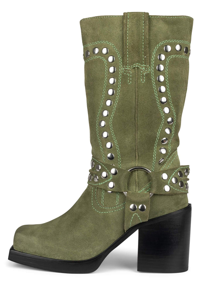 Jeffrey Campbell Juvenile-S Women's Western Boots Green | NQMSJBH-13