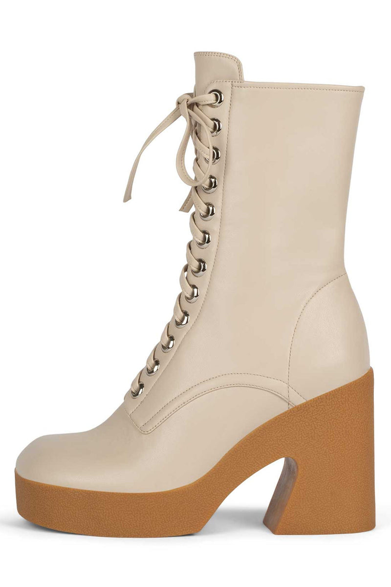 Jeffrey Campbell Kartini-Lu Women's Ankle Boots Beige | UJOPLXW-12