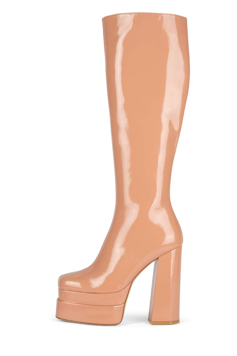 Jeffrey Campbell Kickin-It Women's Knee High Boots Pink | NLMHQFW-71