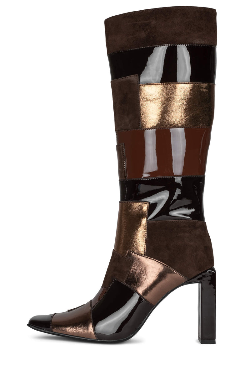 Jeffrey Campbell Lightspeed Women's Knee High Boots Brown | NHMCQEK-89