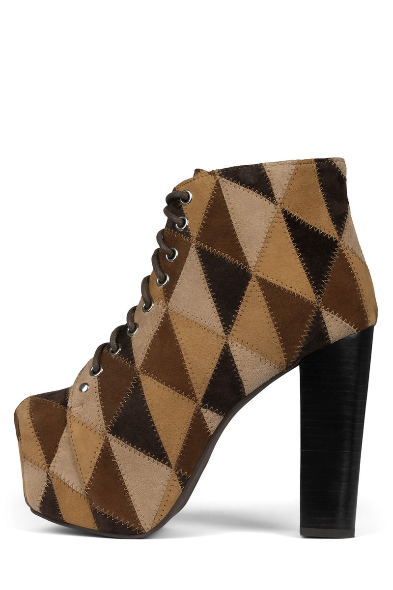 Jeffrey Campbell Lita-Pw Women's Ankle Boots Brown | BLVEQJG-71