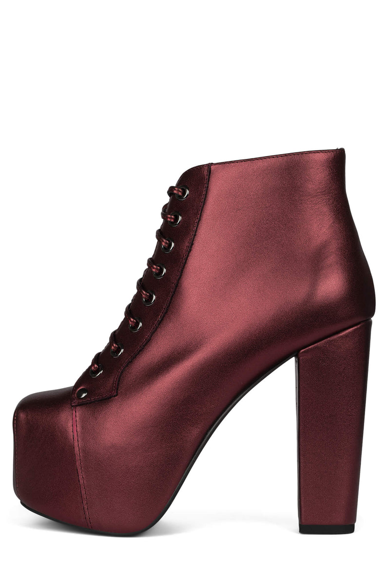 Jeffrey Campbell Lita Women's Ankle Boots Metal | LCWPVZE-36