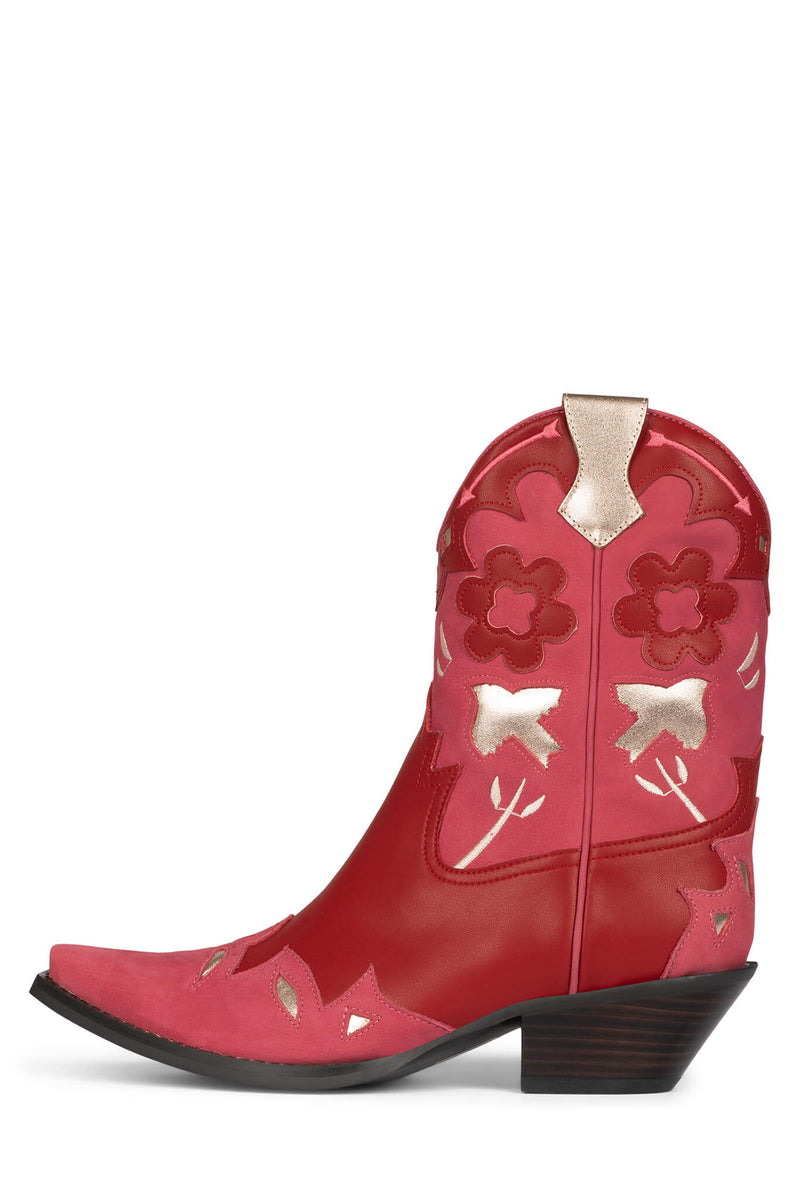 Jeffrey Campbell Looney-Md Women's Western Boots Pink | JQNZIOD-39