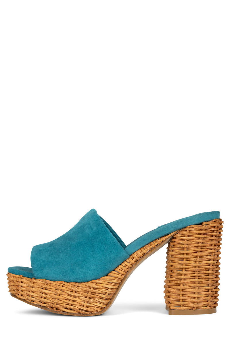 Jeffrey Campbell Magda-Wkr Women's Platform Sandals Turquoise | QKXNOUH-13