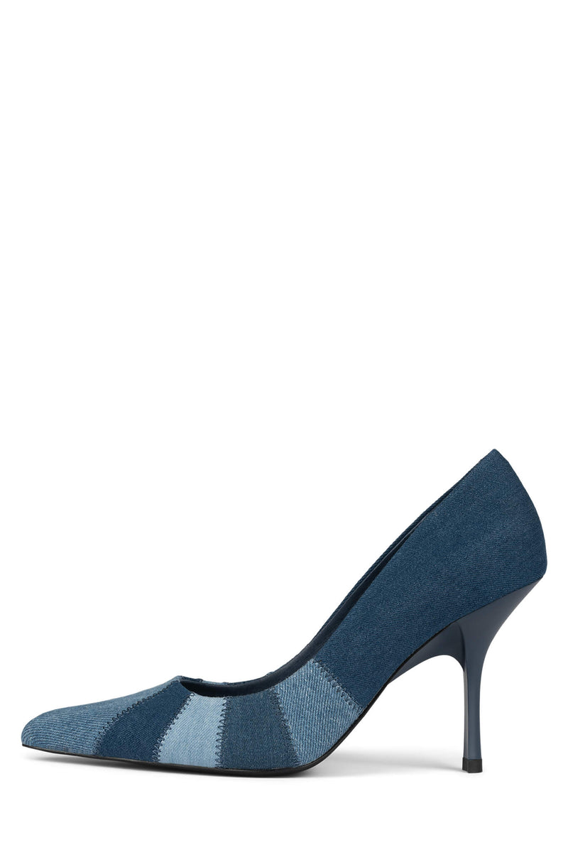 Jeffrey Campbell Marveil-Hi Women's Heels Shoes Blue | NXVYOEW-56