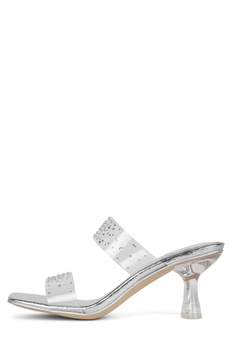 Jeffrey Campbell Medianoche Women's Heels Silver | LXGPCIY-34