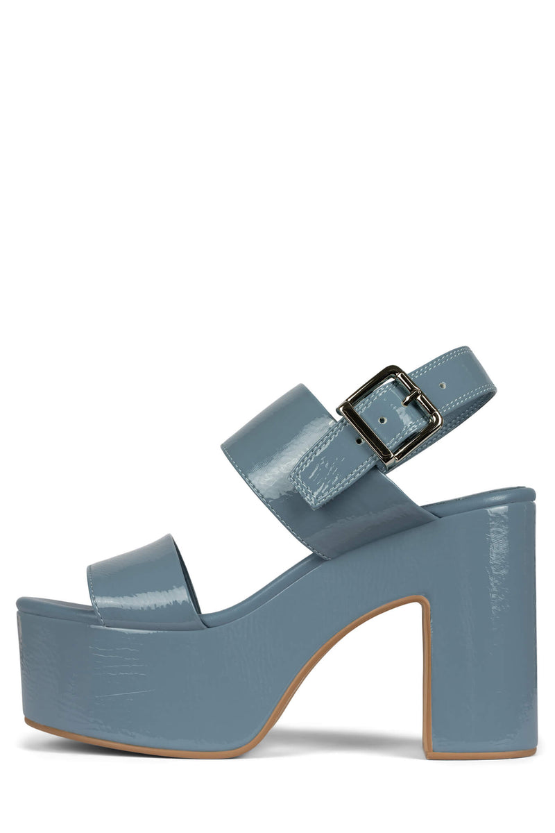 Jeffrey Campbell Moody Women's Platform Sandals Blue | PDHBGXS-68