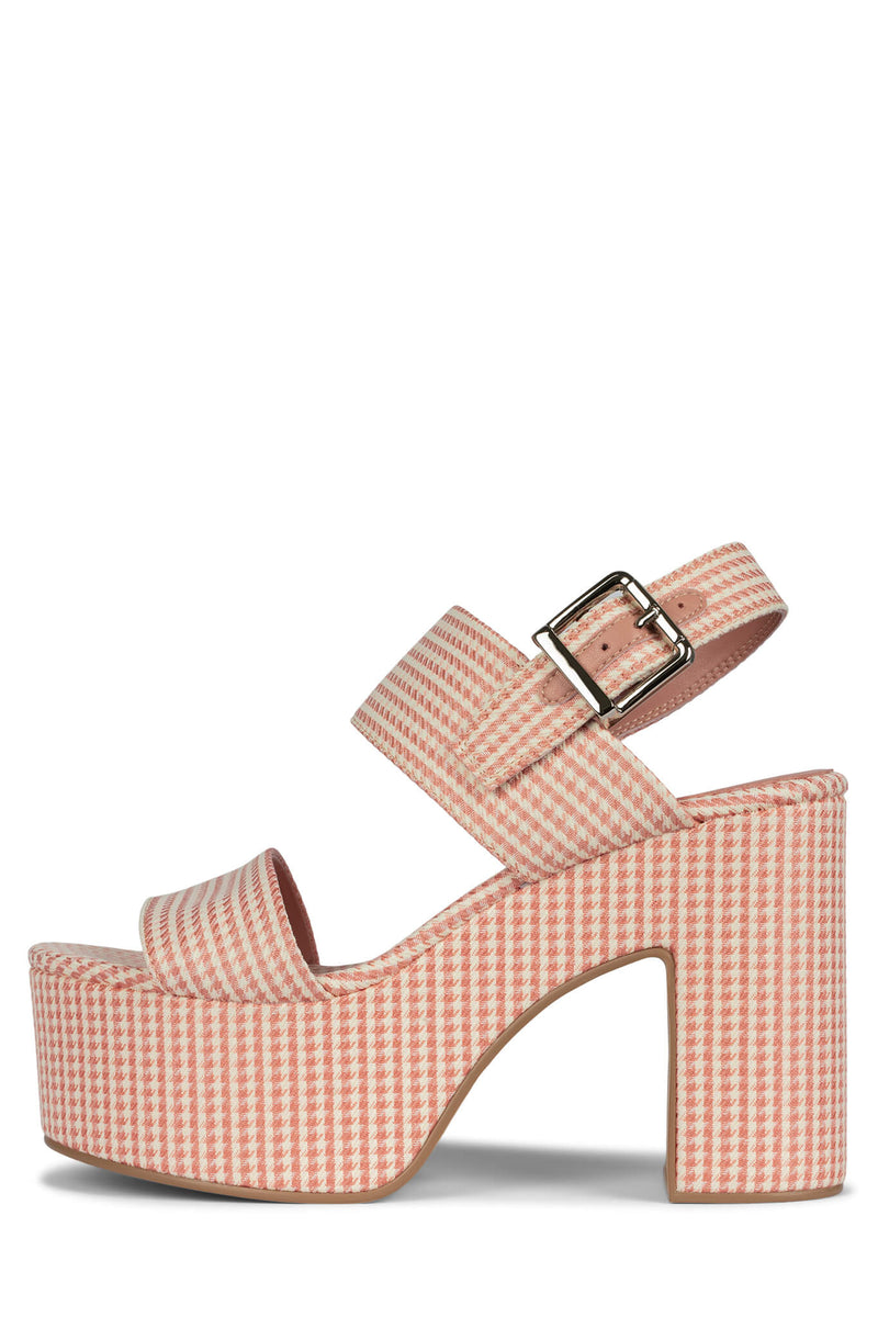 Jeffrey Campbell Moody Women's Platform Sandals Pink | RHNBYIJ-98