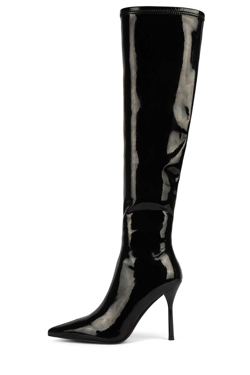 Jeffrey Campbell Operate Women's Knee High Boots Black | QPEYISV-71