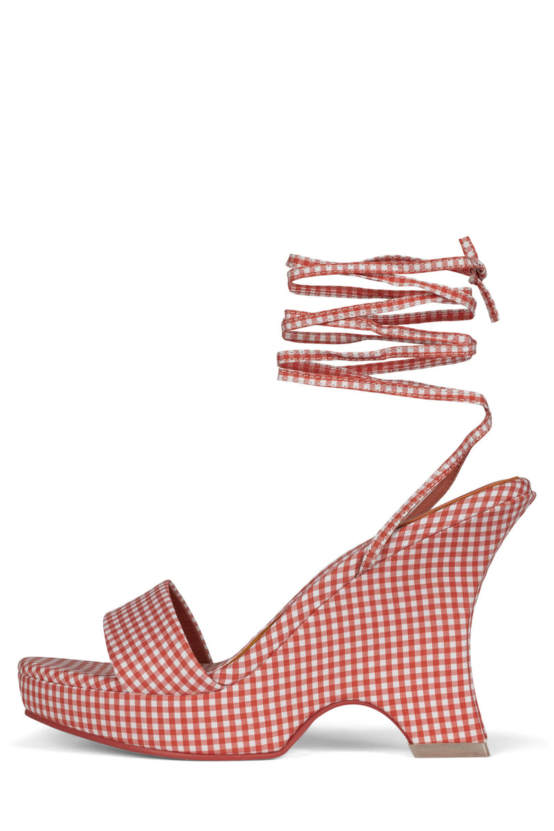 Jeffrey Campbell Oraura Women's Heels Red | LBYFQTM-97