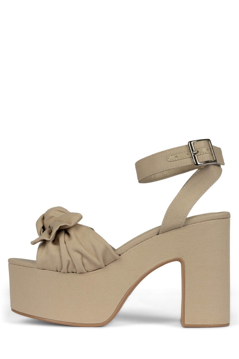 Jeffrey Campbell Picnic Women's Platform Sandals Beige | KVYDCPB-79