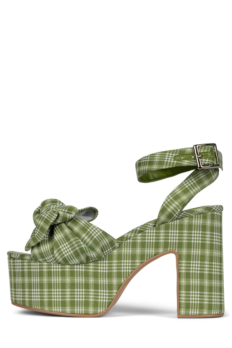 Jeffrey Campbell Picnic Women's Platform Sandals Green | PCGEYOZ-16