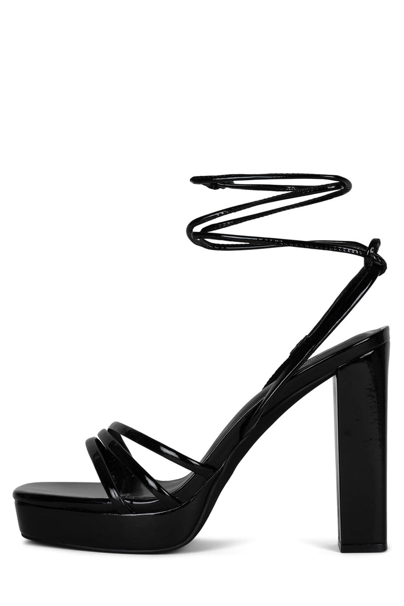 Jeffrey Campbell Presecco Women's Platform Sandals Black | GZXRKQO-19