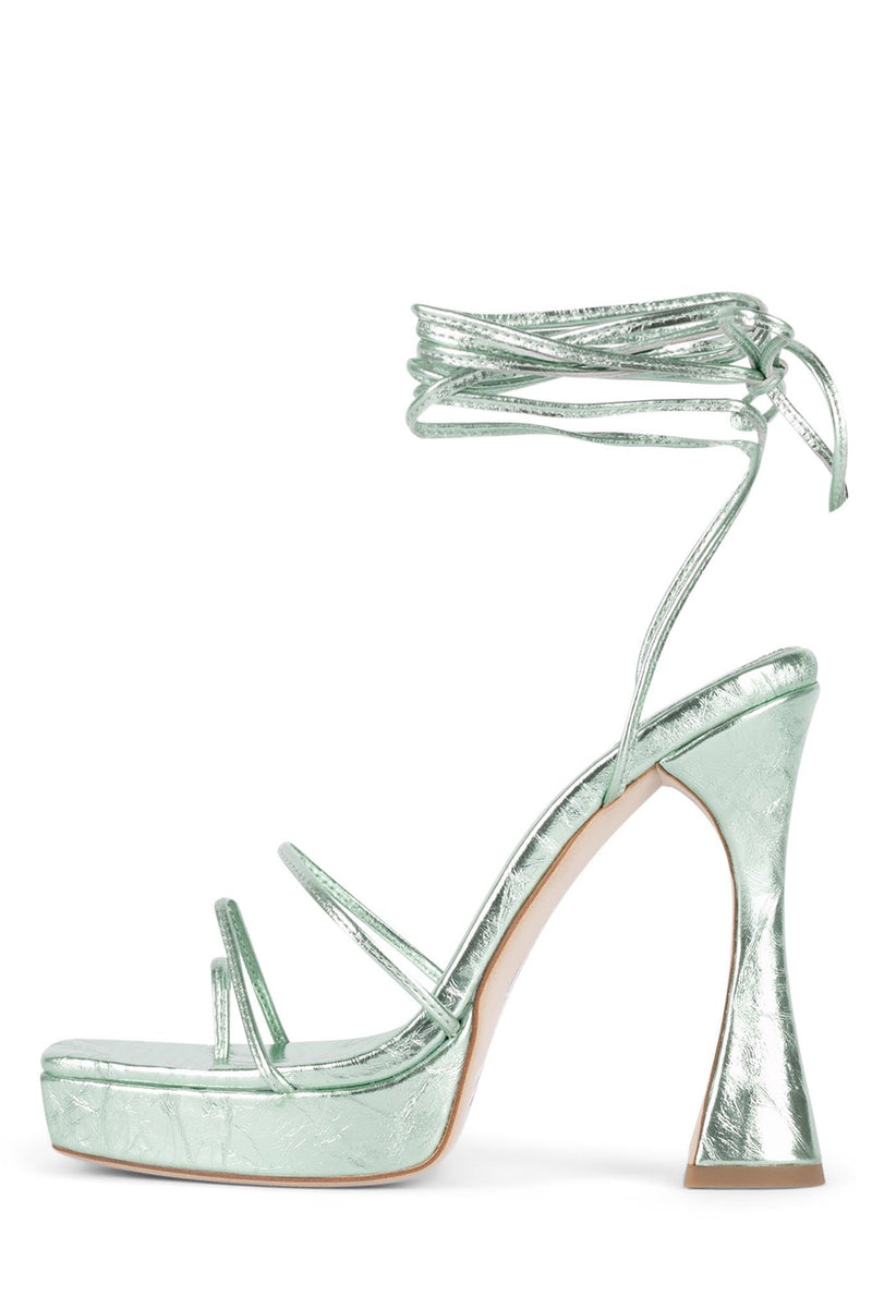 Jeffrey Campbell Primadonna Women's Platform Sandals Green | NAGTSYD-09