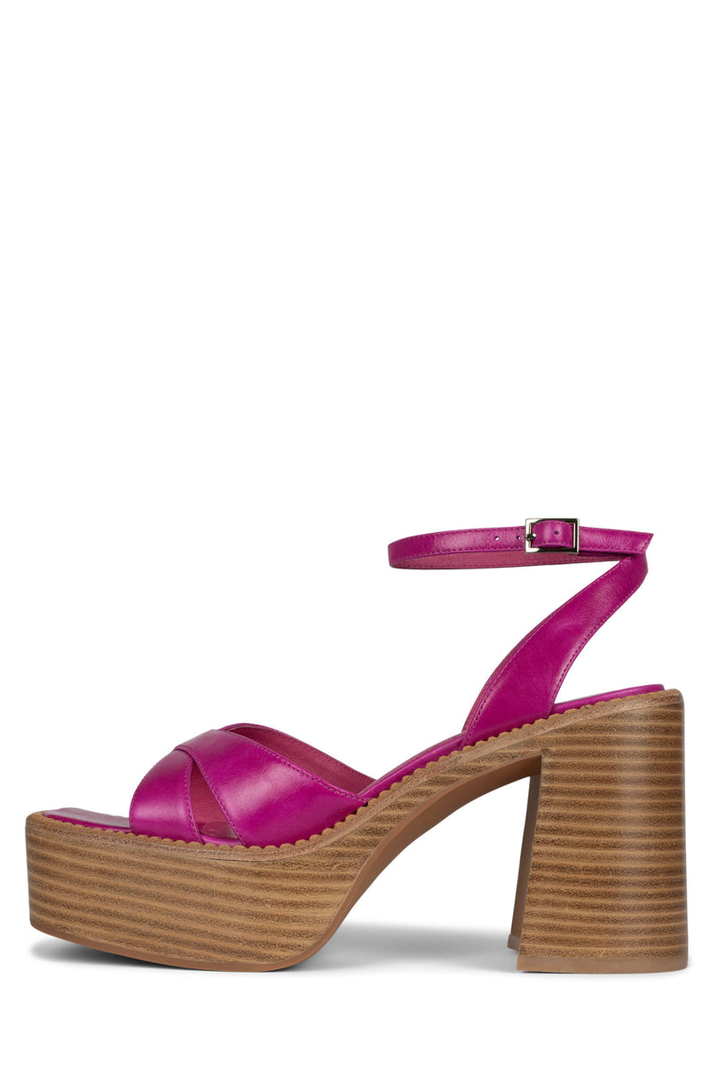 Jeffrey Campbell Producer Women's Platform Sandals Purple | ENFJBZA-05