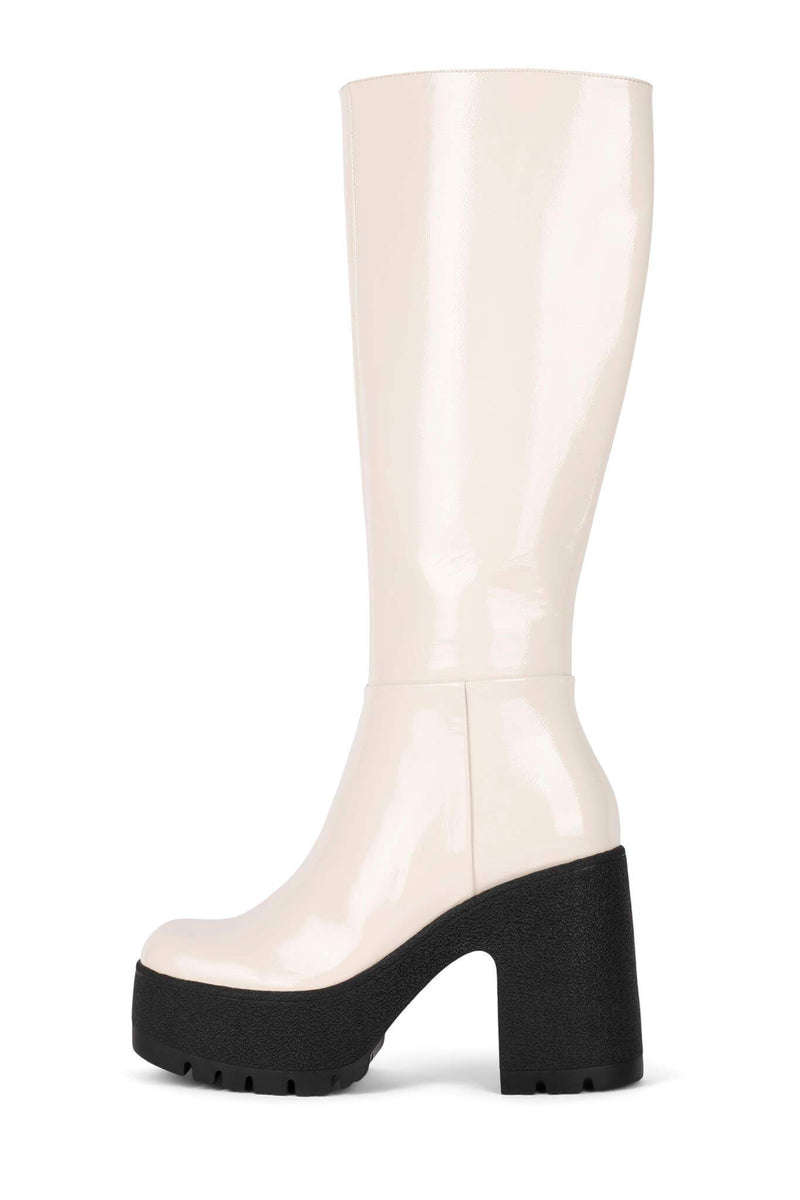 Jeffrey Campbell Refresh Women's Knee High Boots Beige | QMWASHP-45